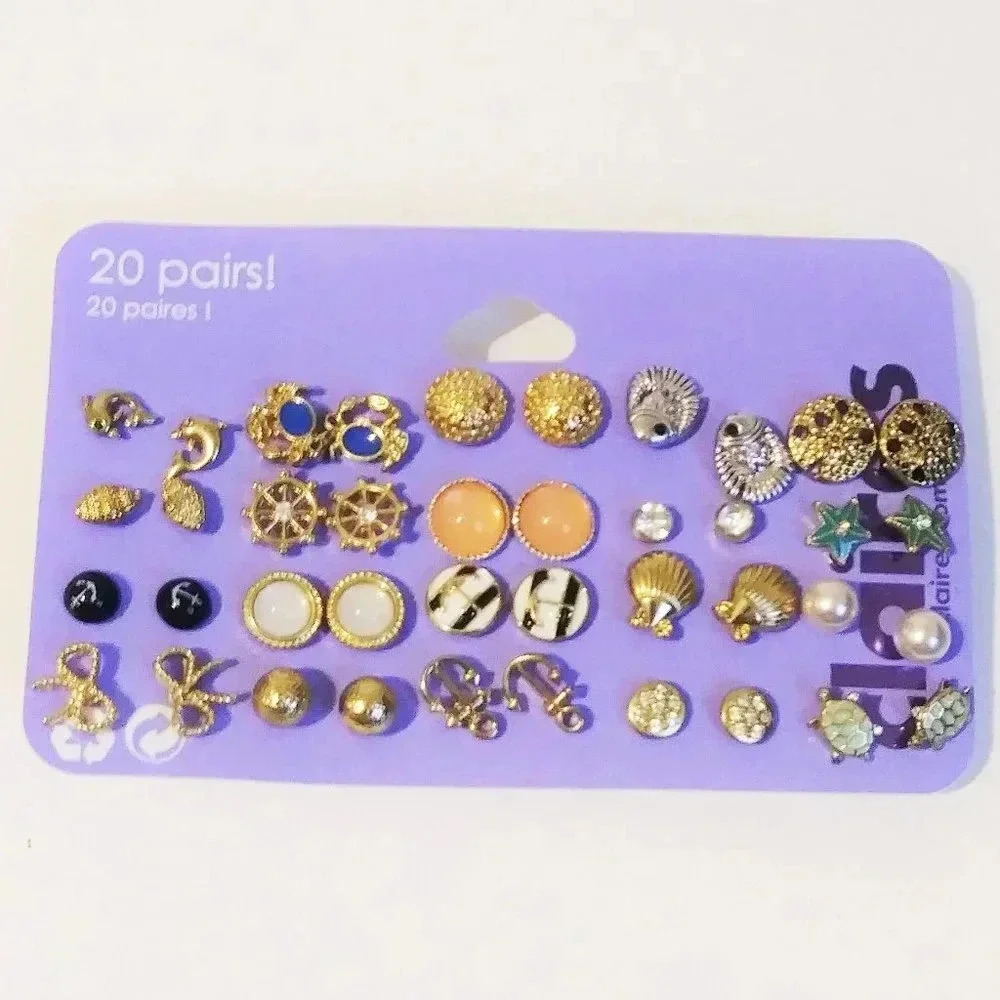 Claire's Set of 20 Earrings. NEW J31
